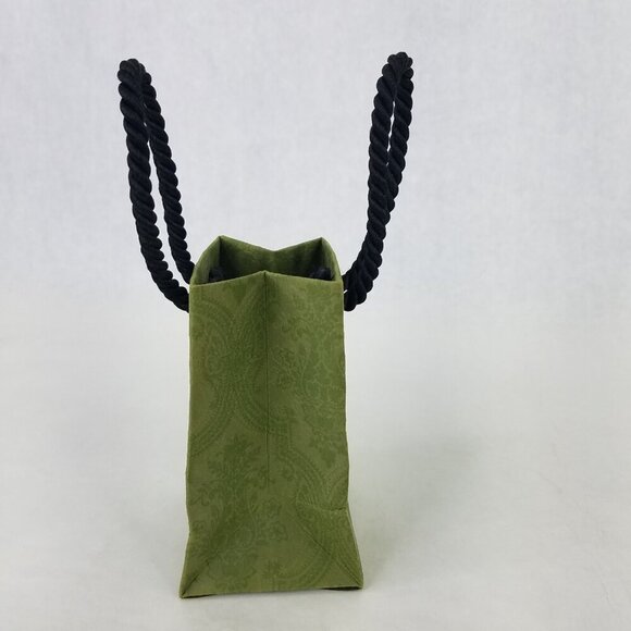 Gucci Beauty Bag Green Paisley Empty Shopping Paper Mini 4.5" x 3" x 2.5" Decor - Picture 3 of 10